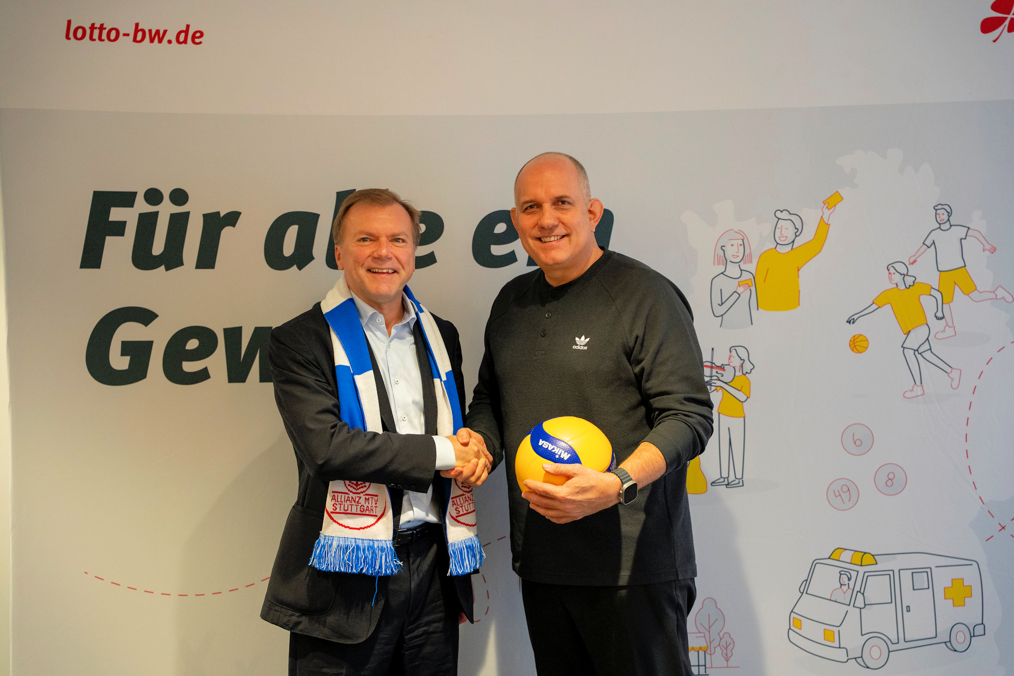 Hand in Hand in die neue Saison: LOTTO und Allianz MTV Stuttgart.